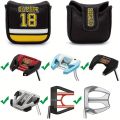 Funny Golf Headcover Golf Club Head Covers Number 18 Golf Blade Mallet Putter Cover, Great Golf Accessories for Men Golfers.