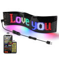 Smart Bluetooth LED Display Screen Message Scrolling Sign Board Ultra-thin Soft Flexible Advertising Light For Store Car Display. 