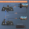 HDMI KVM Extender 60m over Ethernet Cat5e/6 1080P Extender KVM USB POC Cable HDMI Loop Extender splitter for Mouse Keyboard PC.