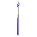 Retractable Teacher Pointer Finger Design StainlessSteel Telescopic School Teaching Pointer Stick Teacher Supplies for Classroom.
