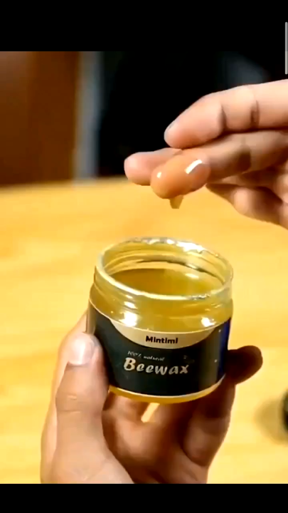 [PACK OF 2 ] Beeswax Furniture Polish 85g ,Wood Seasoning Beeswax | Natural Wood Wax Traditional Beeswax Polish for Wood & Furniture | Beeswax Wood Polish and Cleaner for Furniture Care | 2pcs beeswax 85g