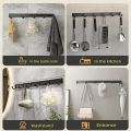 1 Piece Kitchen Facilities Black Aluminum Wall Hook-Perfect For Placing Spatulas And Kitchen Supplies In The Kitchen.
