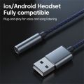 USB To 3.5mm Jack Audio Adapter USB-A To 3.5mm TRRS USB To Audio Jack Adapter Headset External Stereo Sound Card for PC Laptop. 