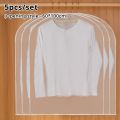 5pcs Eva Clothing Dust Cover With Open Hem, 100 * 60cm, for Dust Prevention of Clothing Home Furnishings.