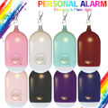 Rechargeable Self Defense Keychain Alarm 130dB Loud Emergency Personal Siren with Flashing Strobe Light SOS Safety Alert Device. 