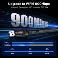 AX900 USB WiFi Adapter Dual Band Bluetooth 5.3 2 in 1 Wi-Fi 6 Dongle Wireless Receiver For PC/Laptop Driver Free For Win10/11. 