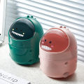 Desktop Trash Can Baby Dinosaur  Large Mouth Detachable Design Nonslip Bottom  Plastic Mini Trash Can Mini Trash Can. 