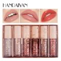 HANDAIYAN 6 PCS glossy Light moisturizing Lip Gloss-Set -A. 
