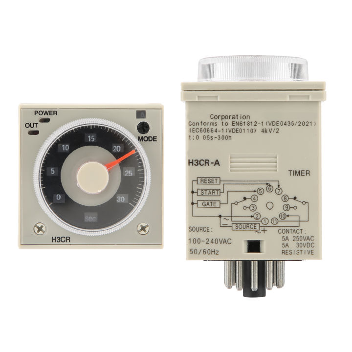 Delay Time Relay Delay Timer Relay H3CRA Delay Timer Relay 0.5S300H ...