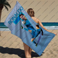 Football Star Ronaldo Beach Towel Swimming Bath Outdoor Lover Quick-Dry  Pool Travel Vacation Soft Camping Soccer Sports Hot. 