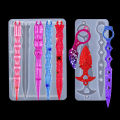Self Defense Keychain Mold DIY Epoxy Silicone Resin Mold Pendant Keychain Self-defense Weapon Toy Craft For Resin Small Knife. 