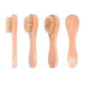 1pc Natural Face Brush Bristles Exfoliating Face Brushes Wooden Woman Man Skin Care Dry Body Brush Massager Scrubber Tools. 