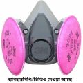 3M Half Facepiece Respirator 6200 Mask With 1 Pair 2091 P100 Filter Protect You From Germs And Dust.
