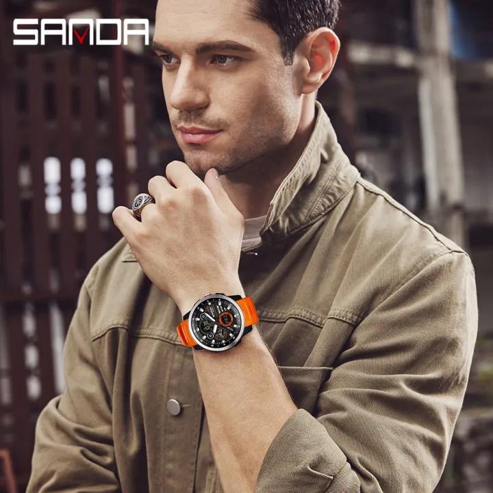 SANDA%20Sports%20Men's%20Electronic%20Watch%20Fashion%20Multi%20functional%20Waterproof%20LED%20Dual%20Display%20Men's%20Electronic%20Watch%203379%20-%20Image%203