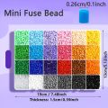 120 Colors 2.6mm Aperture Mini Hama Beads Toy Kit Perler Fuse Iron Beads 3D Puzzle DIY Toy Kids Creative Handmade Craft Toy .