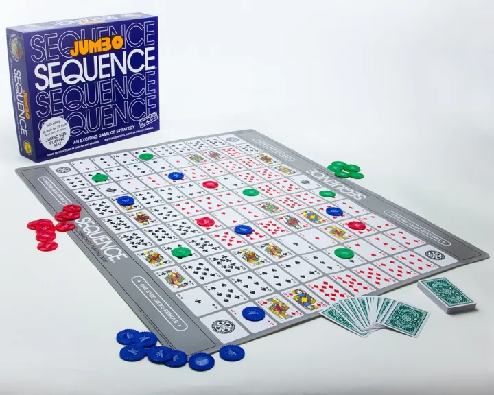 Jumbo%20SEQUENCE%20Board%20Game:%20Deluxe%20Edition%20with%20Playing%20Chips%20-%20A%20Fun%20Family%20Toy%20for%20PartiesJumbo%20Sequence%20"Mat%20Board"%20Game%2032"x27"%20Pl@ying%20Mat%20Unlimited%20Fun%20and%20Joy%20Strategy%20Mat%20Board%20Game%20-%20Image%206