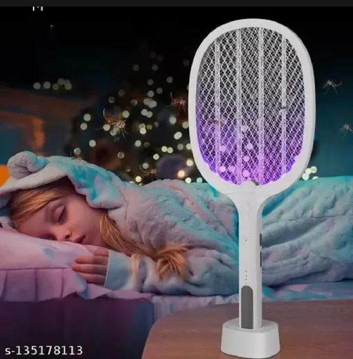 WEIDASI Rechargeable Mosquito and Insect Killer Bat with Lure Light Option - Dual-Use Electric Mosquito Racket Mosquito Swatter with LED - WD-959