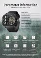 SANDA 6237 Men's Electronic Watch Fashion Sports Waterproof Luminous Creative Large Dial Calendar Cool Digital Watches for Men. 