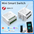 Tuya Zigbee 3.0 Smart Light Switch DIY Module Relay Breaker 1/2/3 Gang Smart Life APP Voice Control Alexa  Home AC100-240V lightify. 