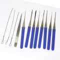 TSNEW Lock Pick Set Broken Key Remove Auto Locksmith Tools Key Extractor Lock Picks Hand Tools. 