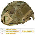 BOOIU Tactical Helmet Cover Cloth Camo Headwear for Ops-Core Fast Helmets Airsoft Paintball Military Helmet with Elastic Cord. 