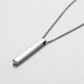 Necklace Stick Chain Men's and Women's Jewelry HIYEE Stainless Steel  Gift Party and Wedding Non-fading Waterproof Charm Jewelry. 
