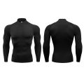 Men Running T-shirts Compression Long Sleeve Sport Shirts Fitness Tight Training Jogging Tees Gym Sportswear Quick Dry Rashgard. 