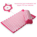 Acupressure Pillow With Storage Bag For Neck Back Foot Massage Pads Acupressure Mat Pillow Set Improves Bloods Circulation Mat.