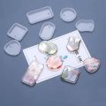 Resin keychain molds 6pcs/set DIY Epoxy Keychain Silicone Mold Resin Hanging Pendant Craft Moulds Mirror Effect Jewelry Necklace Pendant Silica Mold |ART COLLECTION (ISB). 