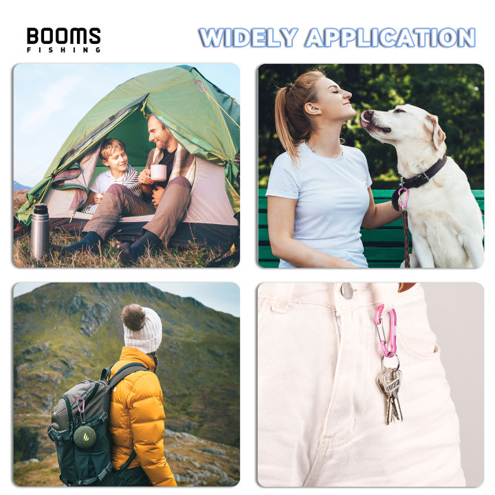 Booms%20Fishing%20CC1%20Multi-Use%20Carabiner%20Clip%2020pcs%20Small%20Caribeener%20Clips%20Mini%20Keychain%204cm%20Aluminum%20D%20Ring%20Fishing%20accessories%20-%20Image%205