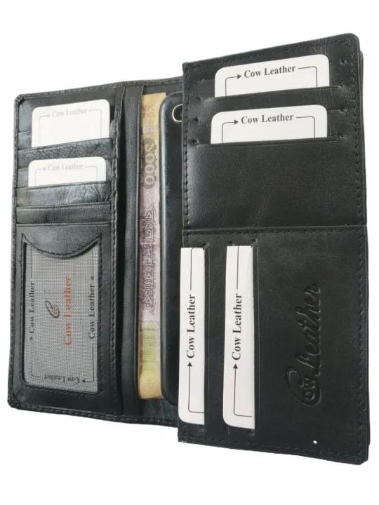 MODEL:%20NW-01%20Pure%20Cow%20Leather%20Stylish%20Long%20Wallet,%20%2012%20Card%20Holder,%201%20Mobile%20Compartment,%202%20Money%20Compartment,%20Soft%20Leather%20-%20Image%202