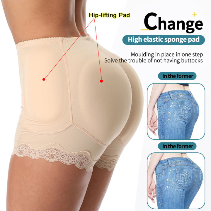 Body Shaper Women Shapewear Fake Butt Lifter Panties Hourglass Control Padded Booty Enhancer Brief Lingerie Shaper Hip Enhancer