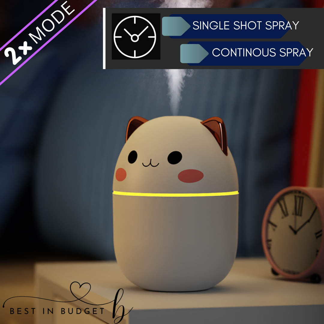 Colorful Mini Humidifier Cat Style Mini Mist Sprayer