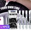 1/3pcs White Paint Pen Paint Tire Markers Waterproof Car Tyre Oily Paint Pen Set Quick Dry And Permanent Graffiti Pens. 