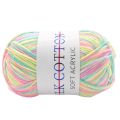 Wool and wool 3 ply 50g Milk Cotton Yarn Double Knitting Crochet Soft Baby Cotton Wool Yarn Hand Knitted Yarn DIY Craft Knit. 