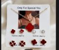 Pack of Necklace+ 4 pair of Earrings. Clover Necklace set with 4 pair Earrings. Most demanded.. 