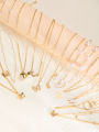11 Pcs Women's Zircon Necklace Set Gold Color Fashion Love Heart Butterfly Pendant Hypoallergenic Neck Chain Boho Jewelry . 