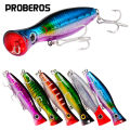 PRO BEROS Big Popper Wobbler Fishing Lure Floating Bait 43g Topwater Lure Whopper Saltwater Lures Isca Artificial Pike Tackle. 