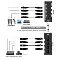 Network Converter RJ45 CAT5 With Shielded to 4 Channel 3Pin XLR Male/Female Connector Multi Network Receiver Cable for Speaker. 