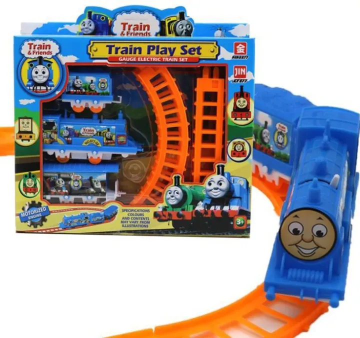 Battery operated children’s electric cute small Train stall toy children’s puzzle assemble