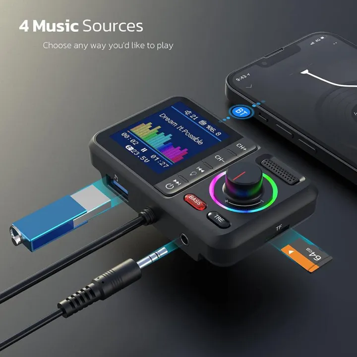 Wireless%20FM%20Transmitter%20Big%20Color%20Screen%20Dual%20USB%20Fast%20Charger%20QC3.0%202.4A%20AUX%20Music%20MP3%20Player%20Hands-Free%20Call%20Car%20Kit%20-%20Image%205