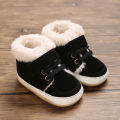 HAIZHIW 0-18M NEW Winter Baby Boys Girls High Tops Sneakers  Anti-Slip Sole Fleece for Warmth Infant Newborn Shoes. 