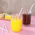 100PCS Transparent Straws Individually Packaged Disposable Straws Suitable for Home Party Wedding Milk Juice Milkshake Coffee. 