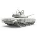 Rapid transportation Russian T-72B3M Main Battle Tank MENG Plastic Assembled Tank Model Kit MENG 72007 1/72 Scale in stock. 