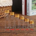 10 Pieces 5ml/7ml/10ml/14ml/18ml/20ml Glass Bottles With Aluminium Lids Small Mini Glass Jars 6 Sizes U-pick. 