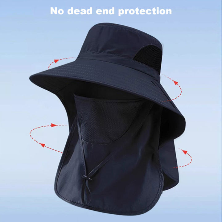 Summer%20Sun%20Hats%20UV%20Protection%20Outdoor%20Hunting%20Fishing%20Cap%20For%20Men%20Women%20Hiking%20Camping%20Visor%20Bucket%20Hat%20Neck%20Flap%20Fisherman%20Hat%20-%20Image%203