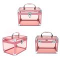 Fancy transparent beauty box new design tranparent crsytal makeup box  costmetic item.storage box attraction colours beutifull design hight quality material good looking  vanity box. 