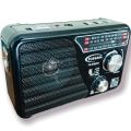Radio - All in One Portable Radio Rechargeable FM - AM - SW Portable World Bands Receiver MP3 USB - Memory Card - AUX Supported. 