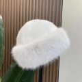 Women Winter Fur Hat Cold-Proof Outdoor Thicken Warm Soft Hat for Casual Trips Sports Skiing. 