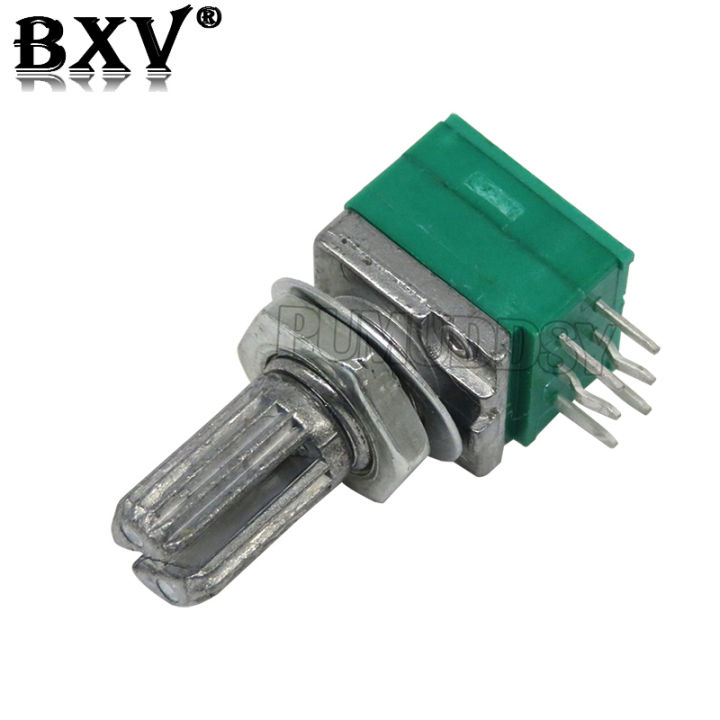 5PCS%20RK097G%205K%2010K%2020K%2050K%20100K%20500K%20B5K%20With%20A%20Switch%20Audio%206PIN%20Shaft%2015mm%20%20Amplifier%20Sealing%20Potentiometer%20RK097%20Green%20-%20Image%203